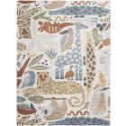 Nourison Home Astra Machine Washable ASW01 5'3" x 7' Ivory Kids Rectangle Indoor Rug (Dropshippable)