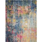 Nourison Home Celestial CES09 9' x 12' Blue/Yellow Modern & Contemporary Indoor Rug (Dropshippable)