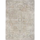Nourison Home Astra Machine Washable ASW12 5'3" x 7' Beige Rectangle Vintage Indoor Rug