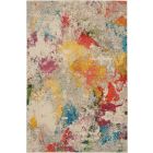 Nourison Home Celestial CES12 3'11" x 5'11" Ivory/Multicolor Modern Indoor Rug (Dropshippable)