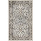 Nourison Home Quarry QUA05 3' x 5' Ivory/Grey Farmhouse Indoor Rug (Dropshippable)