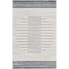 Nourison Home Astra Machine Washable ASW04 2'2" x 4' Ivory Blue Rectangle Modern Indoor Rug (Dropshippable)