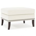 Bernhardt Interiors Kingston Leather Ottoman