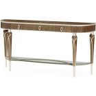 AICO Michael Amini Villa Cherie Console Table - Hazelnut