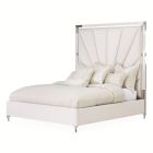 AICO Michael Amini Penthouse Queen Tall Panel Bed in Ash Gray