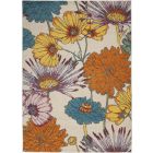 Nourison Home Allur ALR06 5'3" x 7'3" Ivory Multicolor Rectangle Contemporary Indoor Rug