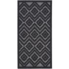 Nourison Home Versatile NRV01 2' x 4' Charcoal/Black Modern Rug (Dropshippable)