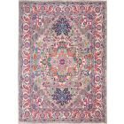 Nourison Home Passion PSN20 5'3" x 7'3" Light Grey/Pink Bohemian Indoor Rug (Dropshippable)