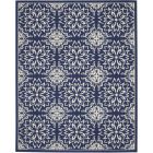 Nourison Home Jubilant JUB06 7'10" x 9'10" Navy/Ivory Farmhouse Indoor Rug (Dropshippable)