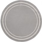 Nourison Home Essentials NRE02 6' x Round Grey/Ivory Contemporary Rug (Dropshippable)