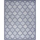 Nourison Home Easy Care NES01 7' x 10' Denim Blue Modern Rug (Dropshippable)