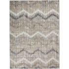 Nourison Home Elation ETN04 5'3" x 7'3" Grey Ivory Modern Indoor Rug (Dropshippable)