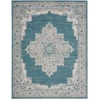 Nourison Home Passion PSN03 8' x 10' Turquoise Grey Bohemian Indoor Rug (Dropshippable)
