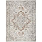 Nourison Home Astra Machine Washable ASW12 6'7" x 9' Grey Multicolor Rectangle Vintage Indoor Rug