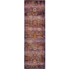 Nourison Home Vintage Kashan VKA03 2' x 6' Red/Multicolor Vintage Indoor Rug