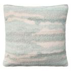 Nourison Home Faux Fur Jaquard 20" x 20" Seafoam Indoor Throw Pillow