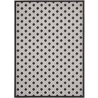 Nourison Home Aloha ALH26 9' x 12' Black White Rectangle Modern Rug (Dropshippable)