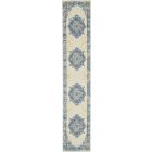 Nourison Home Grafix GRF14 2'3" x 12' White Vintage Indoor Rug (Dropshippable)