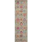 Nourison Home Vintage Kashan VKA04 2'4" x 8' Ivory/Multicolor Vintage Indoor Rug (Dropshippable)