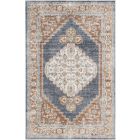 Nourison Home Astra Machine Washable ASW11 4' x 6' Denim Multicolor Rectangle Vintage Indoor Rug