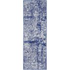 Nourison Home Whimsicle WHS07 2' x 8' Ivory Navy Modern Indoor Rug (Dropshippable)