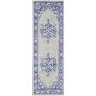 Nourison Home Whimsicle WHS03 2' x 6' Grey Blue Farmhouse Indoor Rug (Dropshippable)