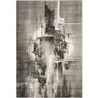 Nourison Home Twilight TWI30 5'6" x 8' Grey/Ivory/Black Modern Indoor Rug (Dropshippable)