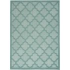 Nourison Home Easy Care NES01 4' x 6' Aqua/Teal Modern Rug (Dropshippable)