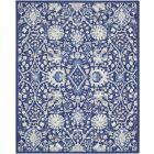 Nourison Home Whimsicle WHS10 8'4" x 11'6" Navy Multicolor Farmhouse Indoor Rug