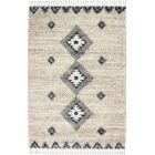 Nourison Home Oslo Shag OSL03 4' x 6' Ivory/Blue Shag Indoor Rug (Dropshippable)