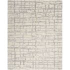Nourison Home Luna LUN02 8'6" x 11'6" Ivory Grey Modern Indoor Rug (Dropshippable)