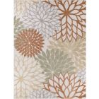 Nourison Home Aloha ALH05 9' x 12' Ivory Multicolor Rectangle Outdoor Rug