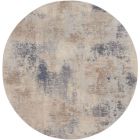 Nourison Home Rustic Textures RUS02 7'10" x Round Beige/Grey Modern Indoor Rug (Dropshippable)