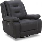 Parker Living Caldwell Tahoe Charcoal Power Swivel Glider Recliner