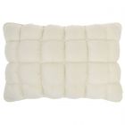 Nourison Home Sofia Quilted Swarovski 14" X 20" Ivory Indoor Throw Pillow