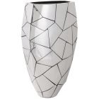Phillips Collection Triangle Crazy Cut Planter, Stainless Steel, Large