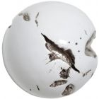 Phillips Collection Cast Root Wall Ball, Resin, White, Medium