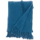 Nourison Home Lifestyle Diamond Pattern 50" x 60" Blue Indoor Throw Blanket