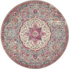 Nourison Home Passion PSN22 8' x Round Grey/Multi Transitional Indoor Rug