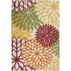 Nourison Home Aloha ALH05 6' x 9' Red Multicolor Rectangle Tropical Rug