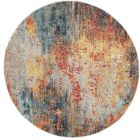 Nourison Home Celestial CES15 4' x Round Multicolor Modern Indoor Rug