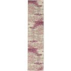Nourison Home Celestial CES02 2'2" x 7'6" Ivory/Pink Modern Indoor Rug (Dropshippable)