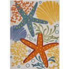 Nourison Home Aloha ALH24 9'6" x 13' Multicolor Rectangle Coastal, Nautical & Beach Rug (Dropshippable)