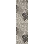 Nourison Home Aloha ALH05 2'3" x 8' Silver Grey Runner Tropical Rug