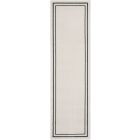 Nourison Home Essentials NRE02 2' x 6' Ivory/Black Contemporary Rug (Dropshippable)