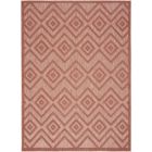 Nourison Home Versatile NRV01 6' x 9' Coral/Orange Modern Rug (Dropshippable)