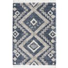 Nourison Home Oslo Shag OSL02 4' x 6' Denim Blue Shag Indoor Rug (Dropshippable)