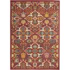 Nourison Home Allur ALR03 4' x 6' Red Multicolor Rectangle Bohemian Indoor Rug