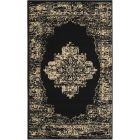Nourison Home Grafix GRF14 3' x 5' Black Vintage Indoor Rug (Dropshippable)