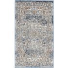 Nourison Home Quarry QUA11 2'2" x 3'9" Ivory Blue Vintage Indoor Rug (Dropshippable)